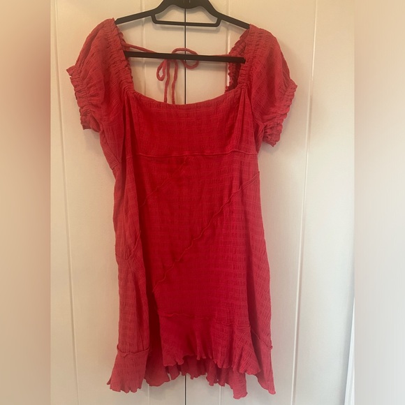 Free People Elle Mini Dress in Miami Vibe pink. Size Large. - Picture 2 of 7